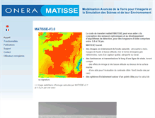 Tablet Screenshot of matisse.onera.fr